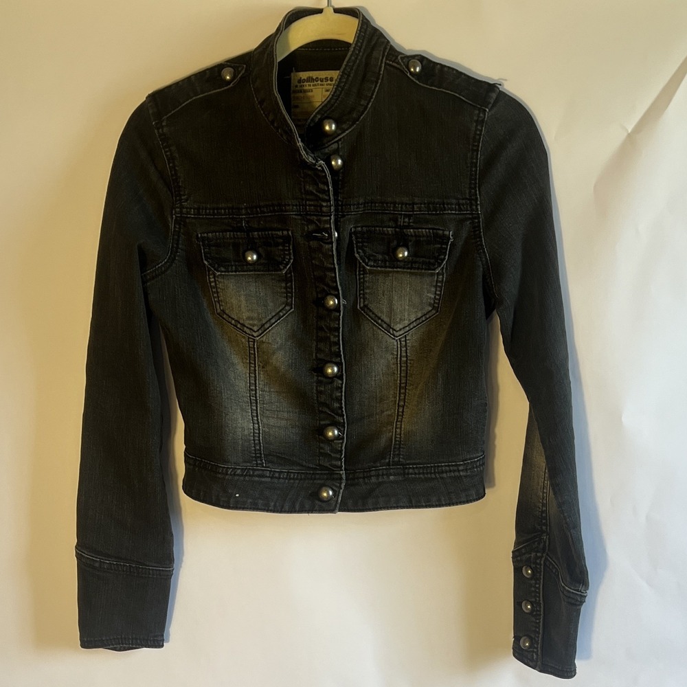 Dollhouse Y2K Survival Collection Utility Black Military Jacket Tag M / Fits Sm